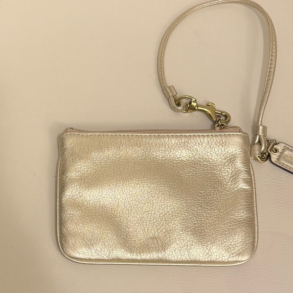 Coach Metallic Gold Wristlet - Picture 10 of 10